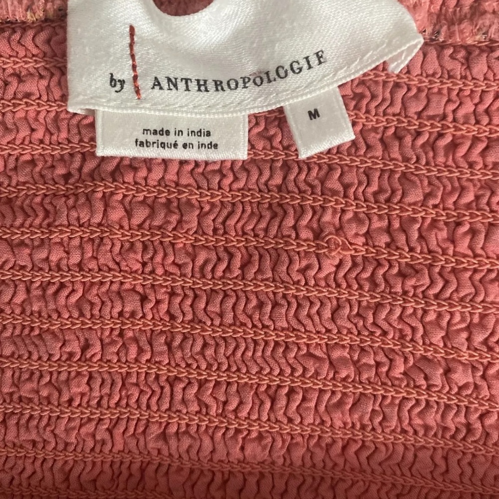 Anthropologie Jamila Smocked Maxi Print Dress ~ Size M - Picture 5 of 12
